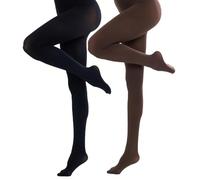 NJCXOLA 2 pares Medias Térmicas Mujer Medias Invierno Translúcidas Interior De Forro Polar Leggings Pantimedias Panty Termico Translúcidas Falsas