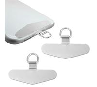 NJCXOLA 2 Piezas Almohadillas Universales de Acero Inoxidable, Parche Multifuncional Para Teléfono Móvil, Almohadilla de Parche Multifuncional, Parche Para La Mayoría De Teléfonos - Plata