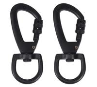 NJCXOLA 2 Piezas Ganchos Seguridad Giratorios,Mosquetones Pequeños Clips de Correa de Acero Inoxidable Estable con 360°articulación giratoria para Collar de Perro,llaveros,Equipaje
