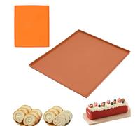 NJCXOLA Bandeja de Silicona para el Horno, 2 Piezas Tapetes de Slicona para Rollo Suizo Alfombrilla de Silicona para Hornear Antiaherente para Hacer Tartas Pasteles Pizzas Galletas