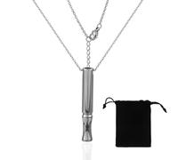 NJCXOLA Cadenas Respiratorias para Dejar de Fumar,Acero inoxidable,Collar sin Humo,Transpirable para Dejar de Fumar, Cadena de Respiración,Acero