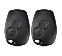 NJCXOLA Carcasa de 2 Botones Compatible con Dacia Logan Sandero Duster Lodgy, Funda de Reemplazo para Llave Mando a Distancia Coche sin Espadín, Cubierta Rígida