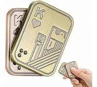 NJCXOLA Deslizador magnético Juguete,EDC Metal Fidget Slider,Descompresión de Empuje Tarjetas, Juguetes Sensoriales para Autismo y Tdah,Juguetes de Escritorio de Oficina Adultos, para Novio y Padre