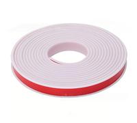 NJCXOLA Forma U Cinta de Madera Cantos, 5m * 18mm TPE Protector Borde de Muebles, Cantoneras Cubrecantos Autoadhesiva, Cantoneras Muebles para Bordes de Armario, Listón, Encimeras (Blanco)