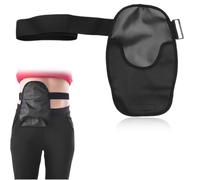 NJCXOLA Funda de Bolsa de Ostomía Universal, Funda de Bolsa de Colostomía Ajustable, Funda para Bolsa de Colostomía, Soporte de Bolsa de Ostomía Impermeable para Estoma - Negro