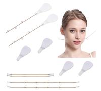 NJCXOLA Invisible Lift Adhesivo Facial,Cinta lifting facial,Cinta lifting facial,Cinta lifting facial y cuello instantáneo,para piel flácida 10 parches+4 cuerdas de lifting