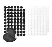 NJCXOLA Puntos Adhesivos Redondos 10 mm, 1200 Piezas Puntos Adhesivo Doble Cara Redondo, Cinta de Puntos Autoadhesiva de Gancho y Bucle, para Materiales de Enseñanza Escolar y Uso Doméstico