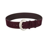 NJDQFA Cinturones De Piel para Mujer, Cinturón Ancho De Ante con Hebilla Plateada, Cinturones De Mujer Gamuza Marrón para Pantalones Vaqueros, Vestidos, Suéter, Regalo,Dark,110CM/43.3''