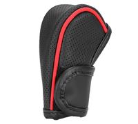 NJFOEUDT Pomos para Palanca Coche Cuero para Alfa Romeo Giulia/Stelvio, Funda Pomos De Palanca De Cambios Cubierta Antideslizante Transpirables Interior Piezas, B/Black Red