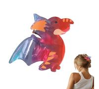 Njidher Clips de garra lindos, clips de cabello de dinosaurio, Acrílico lindos barretas de animales, Herramientas para el tocado de no liquidad Strong Hold Hold Accesorios para el cabello para viajar
