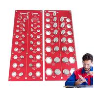 Njidher Comprobador de roscas de perno, 2 piezas, medidor de alta resistencia, determinación de tamaños de rosca, para mecánicos, cerrajería, artesanía, talleres de coche, construcción de metal