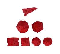Njidher Dados para Juegos De Mesa - Dados De Juegos Tablero Queso | Juego De 7 Piezas Actividad Grupal Juguete Realista 3D,para Principiantes Expertos Acampada Casa Residencia Estudiantil