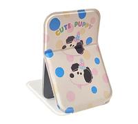 Njidher Espejo de Mesa con iluminación | Espejo Compacto Reversible con Aumento Plegable portátil para Viajes, Belleza y Cuidado Personal, Dormitorio, niñas y Mujeres, Camping, Sala de