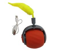 Njidher Juguete De Pelota para Gatos | Bola Inteligente con Cola Que Rueda Y Se Mueve | Juguetes de Enriquecimiento Felino | Enriquecimiento De Juego para Gatitos, Actividad De Caza, Juego Interior