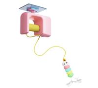 Njidher Juguete Teaser para gato,Caña de gato Interactiva retráctil | Juego y Entretenimiento para Animales Ejercicio de búsqueda para interior al aire libre Balcón salón jardín regalo de cumpleaños