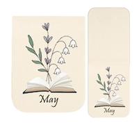 Njidher Marcadores Para Mujeres,Marcador De Páginas Con Flor,Marcapáginas Magnéticos Bonitos | Para Lectura, Estudio, Escuela, Trabajo, Niñas, Niños, Adolescentes, Hombres, Profesores Y Amantes