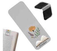 Njidher Marcapáginas Bonitos - Soporte Vintage de Piel PU | Marcapáginas Magnéticos Bonitos - para Niños, Niñas, Adolescente, Hombres, Mujeres, Profesor, Lectura, Escuela, Trabajo, Estudio,