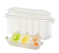 Njidher - Molde de 6 cavidades para fabricación de - Herramienta fácil de desmoldar para hacer palitos helados para frutas y pudín yogur mermelada