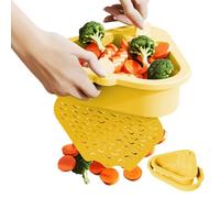 Njidher Recoge Residuos de Fregadero,Cesta Filtro para Esquina De Fregadero Multifuncional - Colador de Residuos de Cocina con Separación Seca Húmeda para Restaurante Apartamento Hotel
