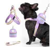 Njidher - Sujetador para arnés de perro, arnés de vestuario ajustable para animales, equipo de seguridad con bolsa para ciudad playa parque camping senderismo