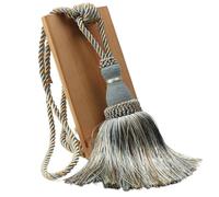 NJIEzhao 1Pc Tassel Tieback for Curtain Polyester Single Ball Holder Tie Home Decor Handmade Fringe Buckle Rope Abrazaderas para Cortinas de Cuerda(Blue)