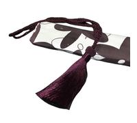 NJIEzhao 1Pc Weave Tassel Curtain Tieback Rope DIY Simple Hanging Ball Tie Backs Holdbacks Home Decorative Abrazaderas para Cortinas de Cuerda(Purple)