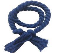 NJIEzhao 2Pcs Handmade Tassel Curtain Tieback Multicolor Buckles Household Decorative Accessories Hand Cotton Linen Rope Abrazaderas para Cortinas de Cuerda(Blue)