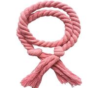 NJIEzhao 2Pcs Handmade Tassel Curtain Tieback Multicolor Buckles Household Decorative Accessories Hand Cotton Linen Rope Abrazaderas para Cortinas de Cuerda(Light Pink)