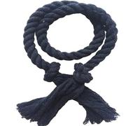 NJIEzhao 2Pcs Handmade Tassel Curtain Tieback Multicolor Buckles Household Decorative Accessories Hand Cotton Linen Rope Abrazaderas para Cortinas de Cuerda(Deep Cyan)