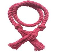 NJIEzhao 2Pcs Handmade Tassel Curtain Tieback Multicolor Buckles Household Decorative Accessories Hand Cotton Linen Rope Abrazaderas para Cortinas de Cuerda(Dark Pink)