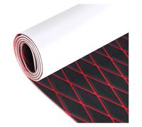 NJIEzhao Alfombra Antideslizante de Material Espuma EVA con patrón Diamante 1900x350x5mm for yate, Kayak Marino Cubierta de Barco en Espuma EVA(Black Red)