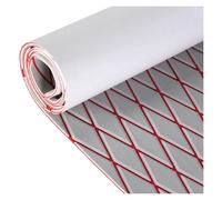 NJIEzhao Alfombra Antideslizante de Material Espuma EVA con patrón Diamante 1900x350x5mm for yate, Kayak Marino Cubierta de Barco en Espuma EVA(Gray Red)