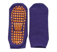 NJIEzhao Calcetines Antideslizantes para Yoga 12 par/lote calcetines de trampolín for adultos deportes interior suelo antideslizante mujeres algodón Yoga masaje pies(PURPLE,XL Adults 21cm)