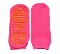 NJIEzhao Calcetines Antideslizantes para Yoga 12 par/lote calcetines de trampolín for adultos deportes interior suelo antideslizante mujeres algodón Yoga masaje pies(Pink,XL Adults 21cm)