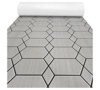 NJIEzhao El patrón Hexagonal Cubre la Alfombra empalmada, Espuma EVA autoadhesiva, lámina for Cubierta de Barco, Almohadilla for Suelo Cubierta de Barco en Espuma EVA(Gray Black Big)