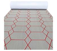 NJIEzhao El patrón Hexagonal Cubre la Alfombra empalmada, Espuma EVA autoadhesiva, lámina for Cubierta de Barco, Almohadilla for Suelo Cubierta de Barco en Espuma EVA(Gray Red Big)