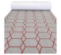 NJIEzhao El patrón Hexagonal Cubre la Alfombra empalmada, Espuma EVA autoadhesiva, lámina for Cubierta de Barco, Almohadilla for Suelo Cubierta de Barco en Espuma EVA(Gray Red Small)