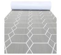 NJIEzhao El patrón Hexagonal Cubre la Alfombra empalmada, Espuma EVA autoadhesiva, lámina for Cubierta de Barco, Almohadilla for Suelo Cubierta de Barco en Espuma EVA(Gray White Big)