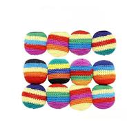 NJIEzhao Footbag Tejido a Mano Hand-Made Knitted Footbag Sack Juggling Balls for Outdoor Sports Ball Toy Parent Child Interactive Education(Random 1PCS)