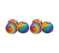 NJIEzhao Footbag Tejido a Mano Party Set Fun 3 Handmade Knit Sacks Beginner Ready To Use