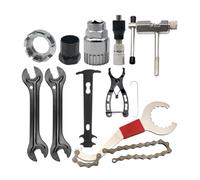NJIEzhao Juegos de Herramientas for reparación Bicicletas, rompecadenas, Extractor manivela, Regla medición Cadena Bicicleta, extracción del Volante Extractor de bielas para Bicicleta(Kit1)