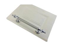 NJIEzhao Manilla para Puerta de Cristal Manija de puerta madera for muebles, tiradores corredera for baño, dormitorio, restaurante, armario(Chrome 290mm)