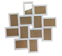 NJIEzhao Set de Marcos para Fotos Juego de Marcos Fotos for Collage 12 Piezas 4 x 6 con ensamblaje numerado y pestañas giratorias for un Uso rápido Conveniente(White)