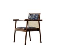 NJIEzhao Sillón de Madera Vintage Solid Wood Armchair - Single Sofa For Dining, Study, Living Room & Balcony Relaxation Chair(Color 12)