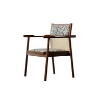 NJIEzhao Sillón de Madera Vintage Solid Wood Armchair - Single Sofa For Dining, Study, Living Room & Balcony Relaxation Chair(Color 6)