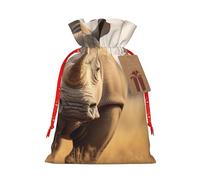 njkhbolk Animal Rhino2 - Bolsa de regalo con estampado de animales, suministros para fiestas de eventos, también se puede utilizar para regalar