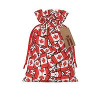 njkhbolk Bolsa de regalo con bandera de Canadá, accesorios para fiestas de eventos, también se puede utilizar como regalo