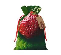 njkhbolk Bolsa de regalo con estampado de fresa, suministros para fiestas de eventos, también se puede utilizar para regalar