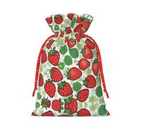 njkhbolk Bolsa de regalo con estampado de fresa, suministros para fiestas de eventos, también se puede utilizar para regalar