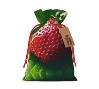 njkhbolk Bolsa de regalo con estampado de fresa, suministros para fiestas de eventos, también se puede utilizar para regalar